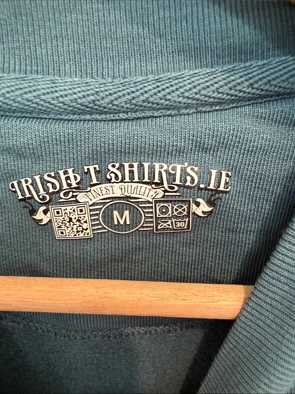 Cliffs of Moher Ireland Graphic Crewneck Sweatshirt - Teal Green - Picture 3 of 5